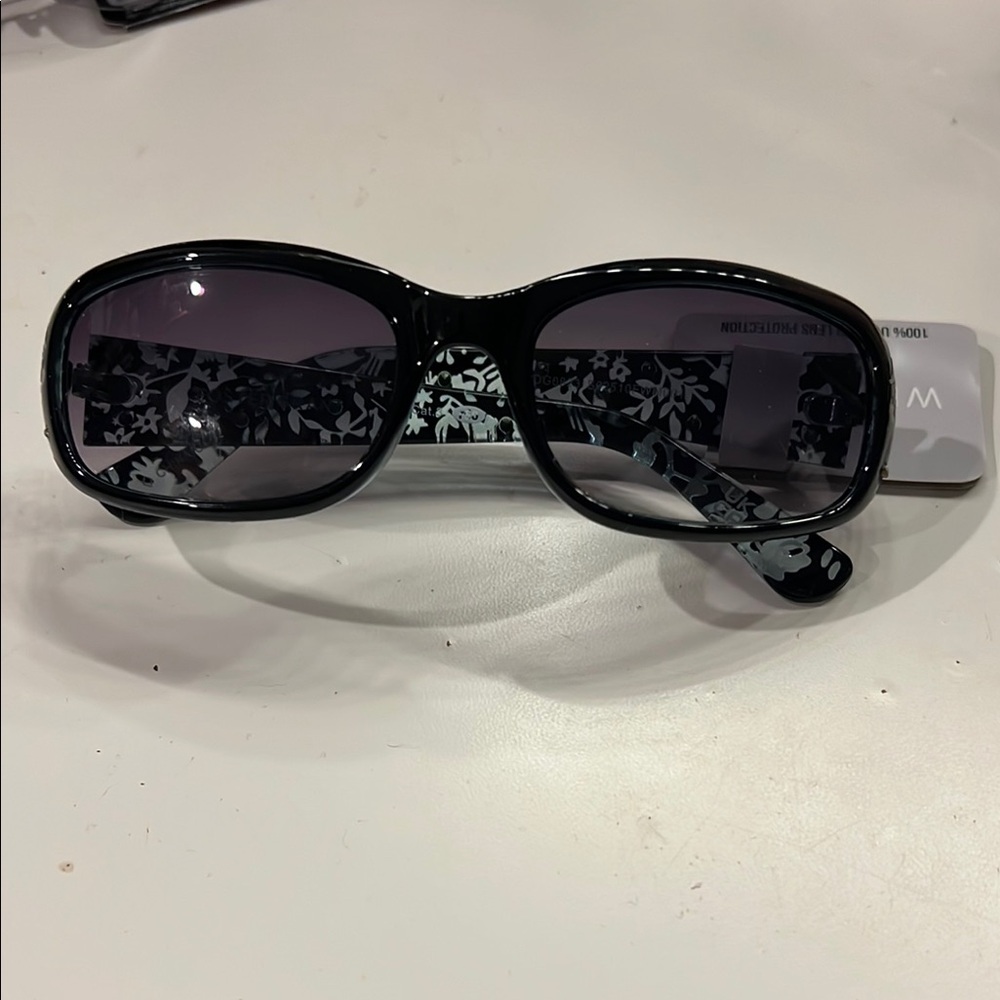 Black Floral Sunglasses
